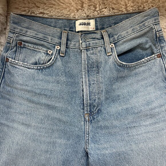AGolde Fran Low Slung Straight jeans size 24 - Picture 3 of 6